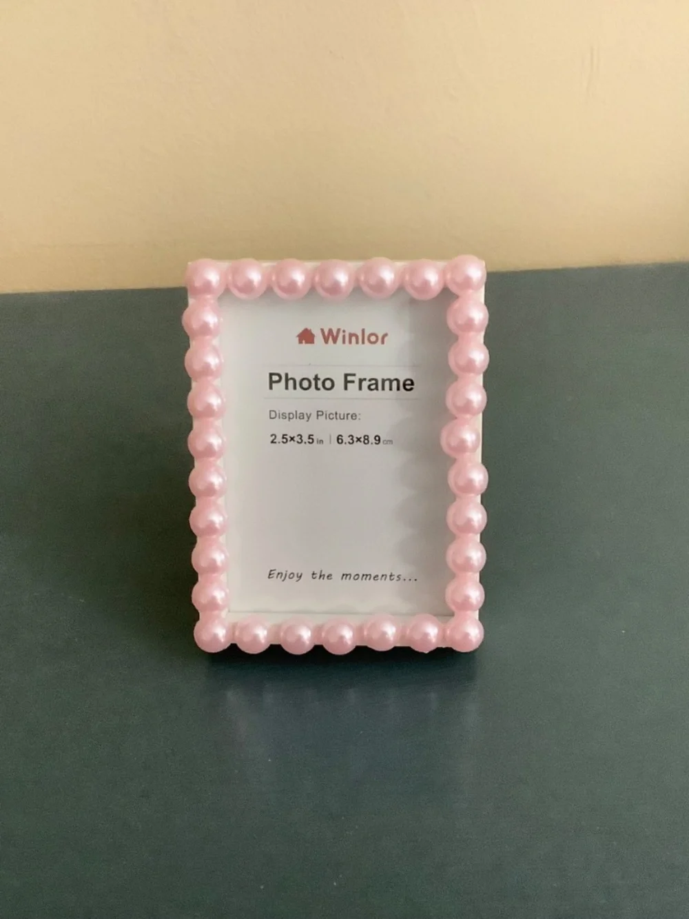 2.5” x 3.5” pink pearl frame